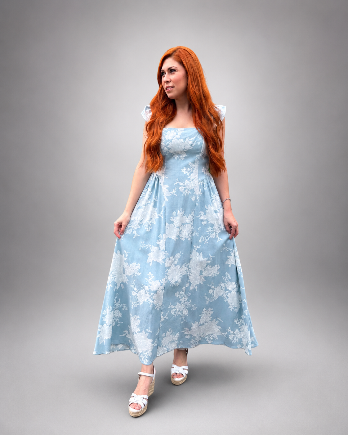 Vestido Celeste Bloom