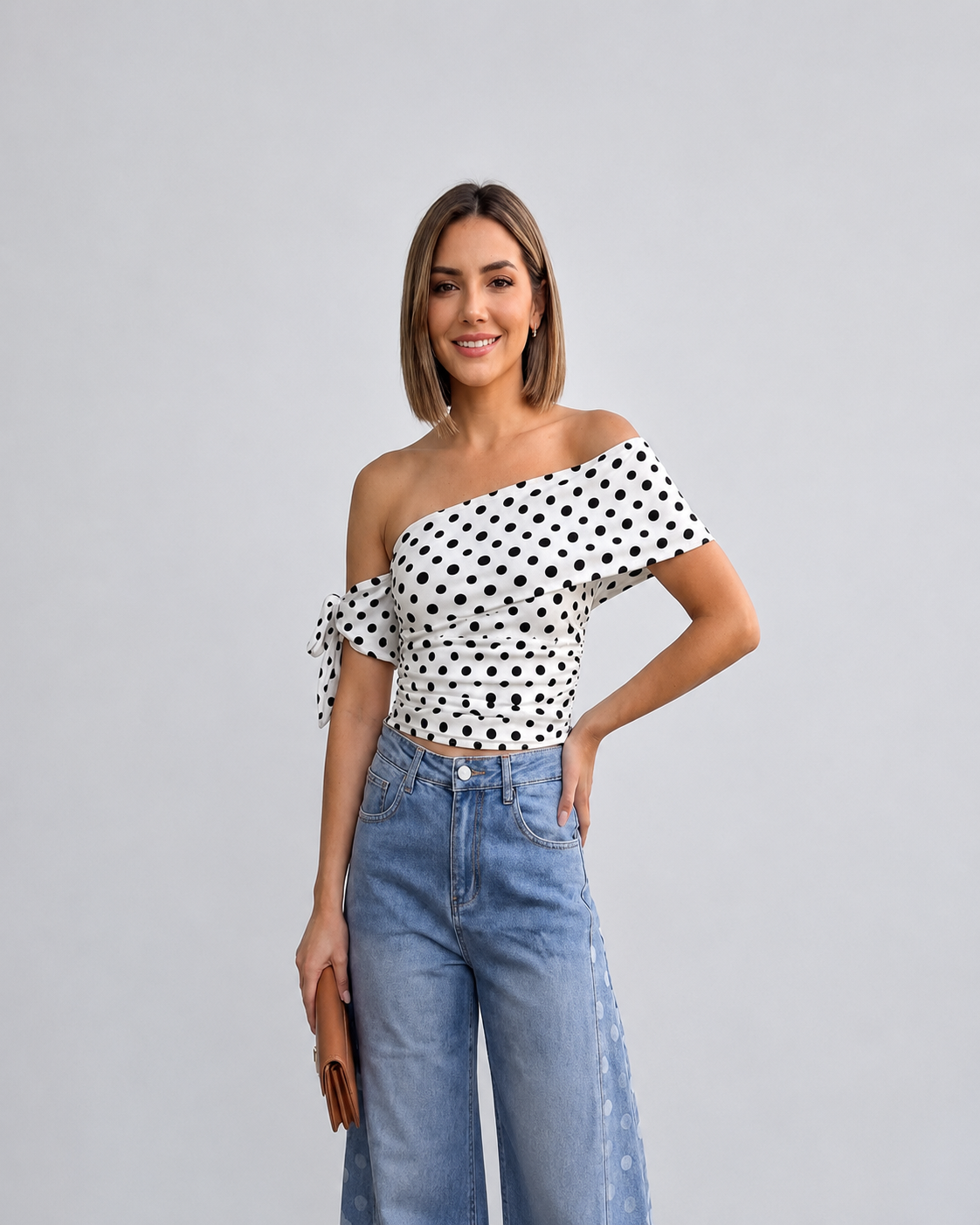 Blusa Polka Bardot